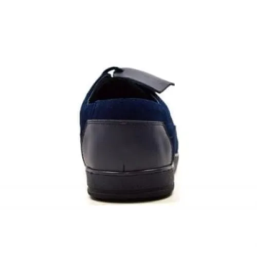 British Walkers Bristol Bally Style Navy Blue Men's Leather and Suede