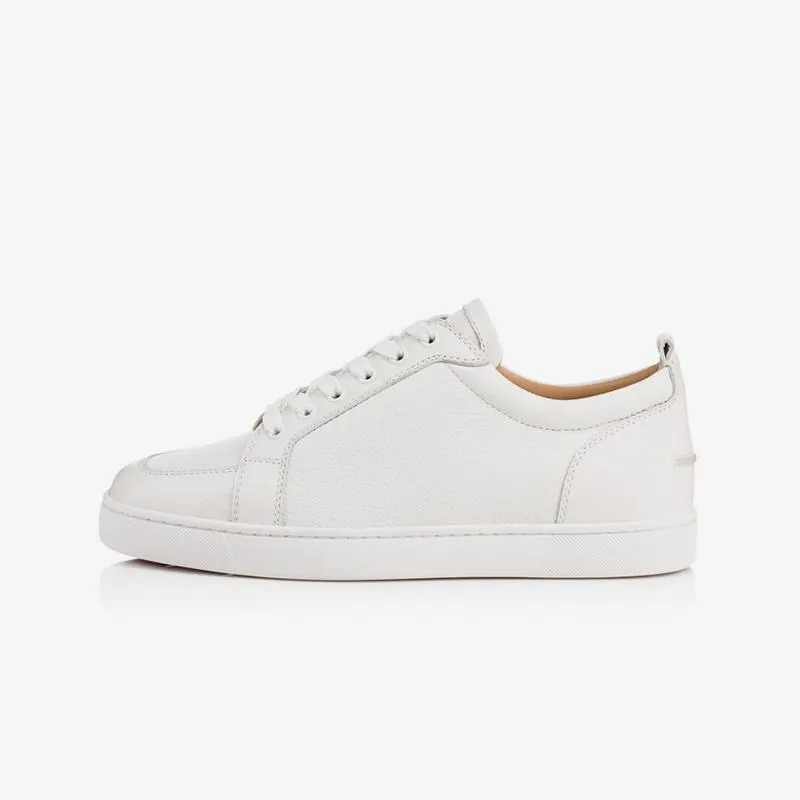 Calf Leather White Sneakers Shoes