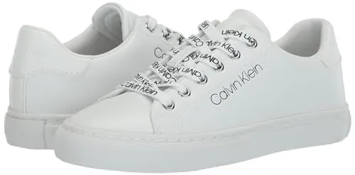 Calvin Klein Women's CIYAN Sneaker, White 1, 11