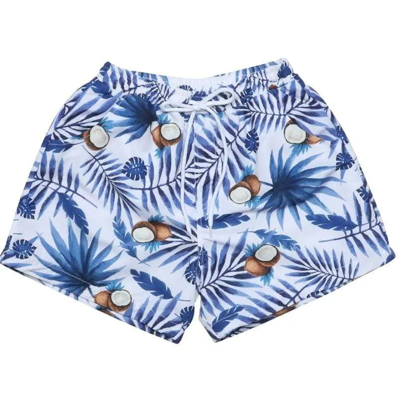 Coconut Tree Print Family Matching Swimsuits