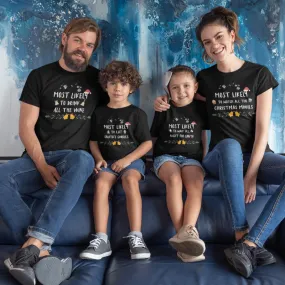 Custom Family Christmas T-shirt Baby Onesie "MOST LIKELY"-242