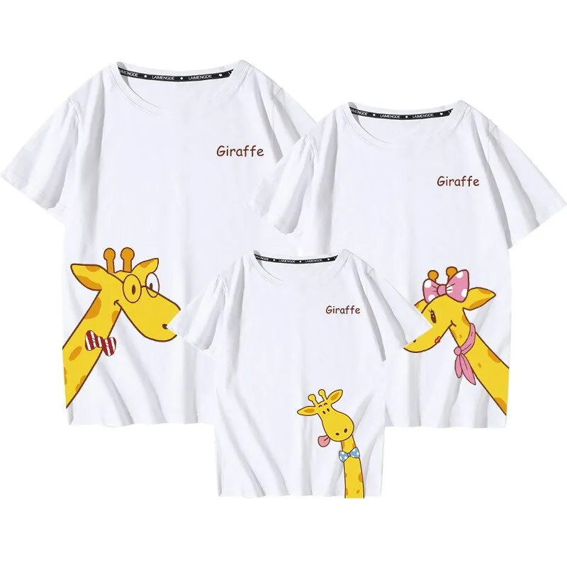 Dad and Son Matching Clothes Animal Giraffe Matching Family