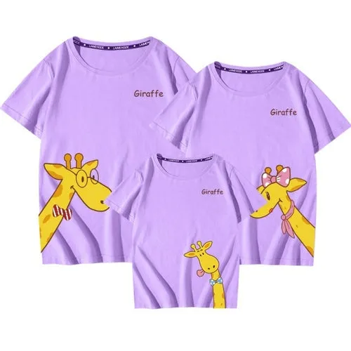 Dad and Son Matching Clothes Animal Giraffe Matching Family