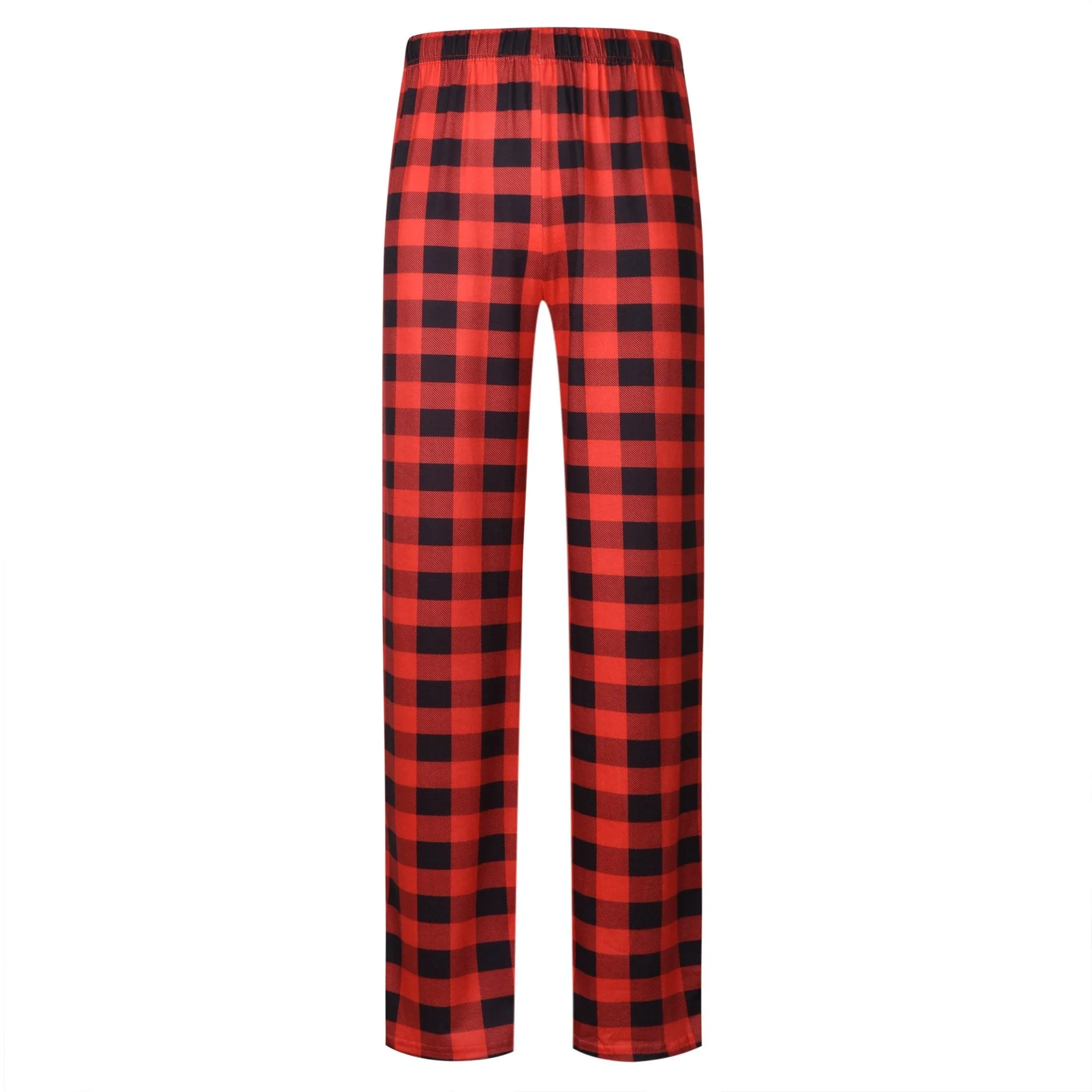 Family Matching  Bear Print Plaid Christmas Pajamas Set