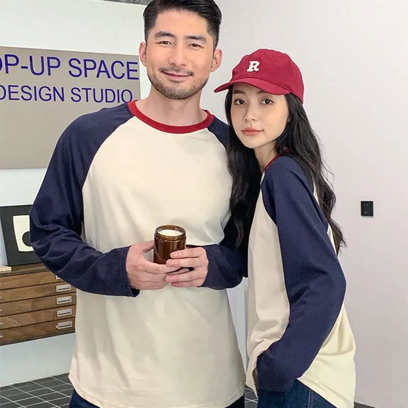 Family Matching Contrast Sleeves Tee