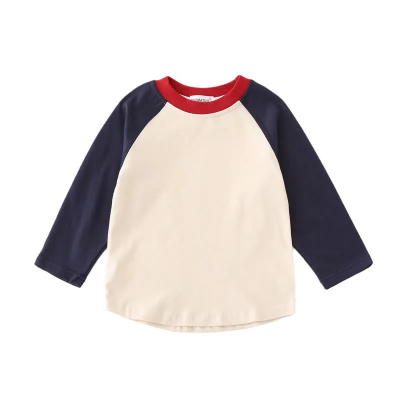 Family Matching Contrast Sleeves Tee