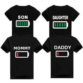 Family Matching Shirts Dad Mom Daughter Son T-shirt Look Matching Outfits