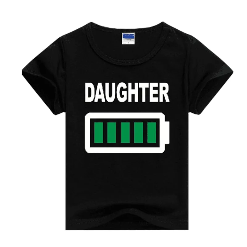 Family Matching Shirts Dad Mom Daughter Son T-shirt Look Matching Outfits