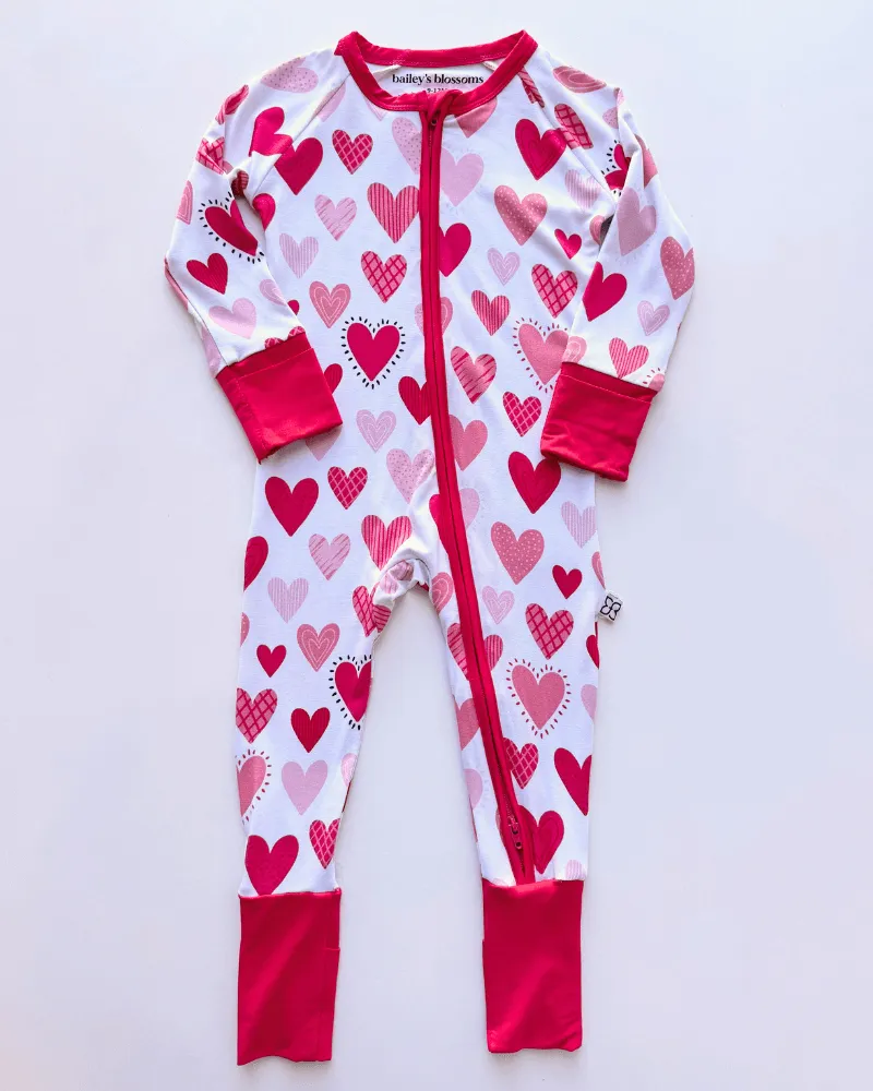 Family Matching Sleepwear - Hearts
