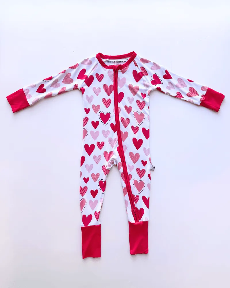 Family Matching Sleepwear - Hearts
