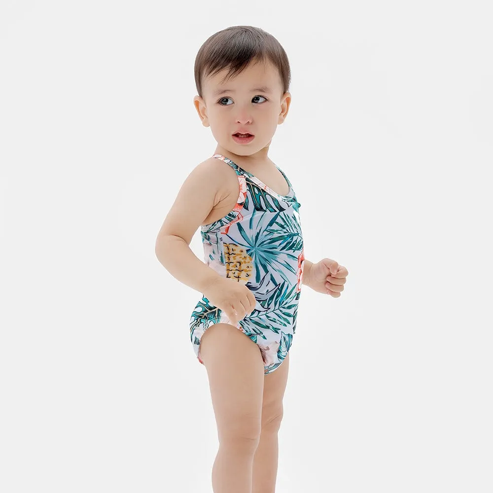 Family Matching Tropical Pineapple Printed Swimsuits