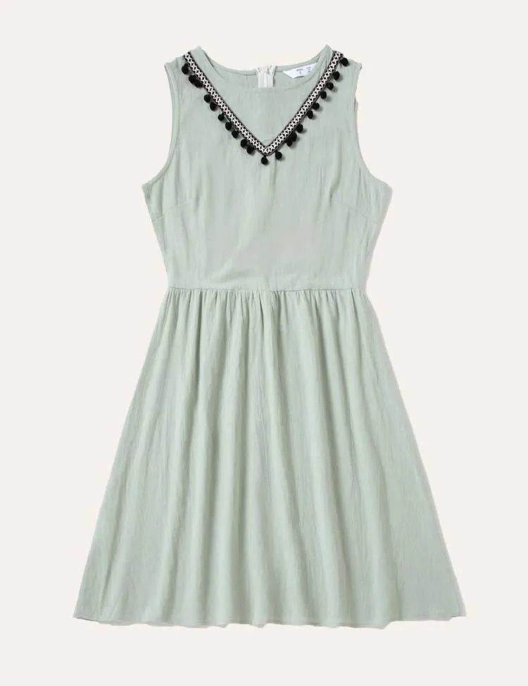 Family Matching Vest Dress