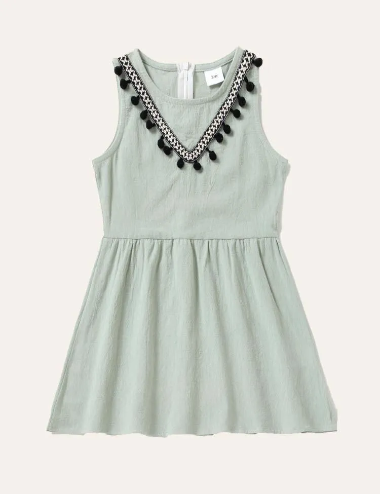 Family Matching Vest Dress