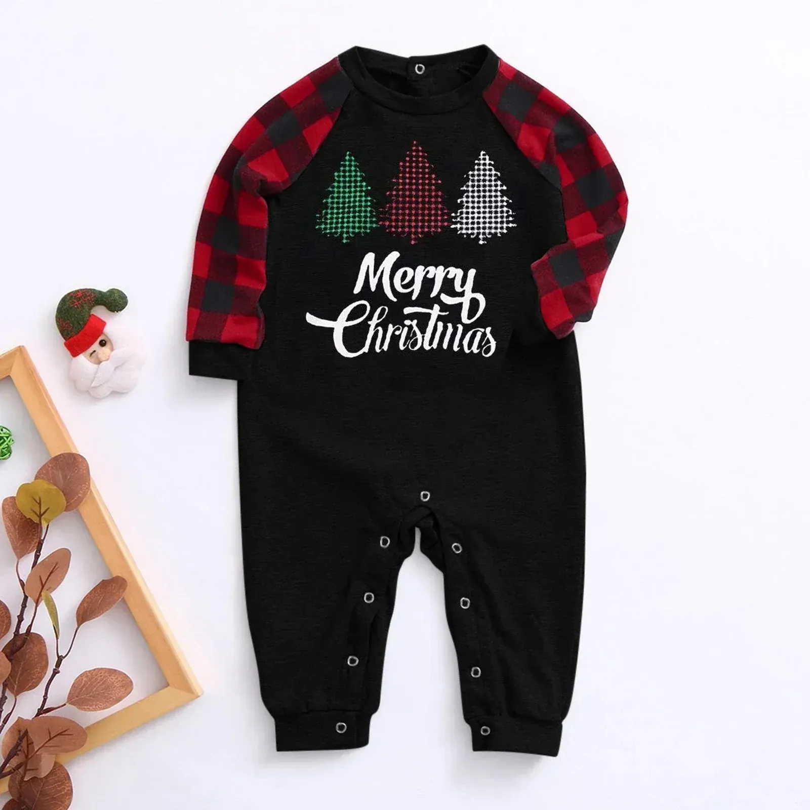 Fashion Xmas Letter Pajamas Set