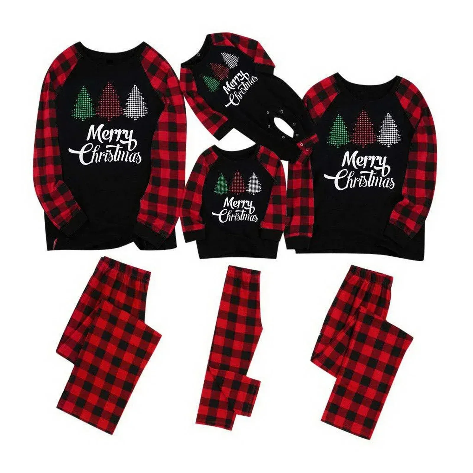 Fashion Xmas Letter Pajamas Set