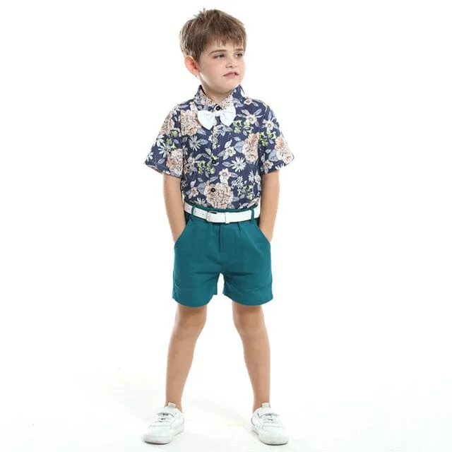 Floral Sibling Outfit For Boy and Girl