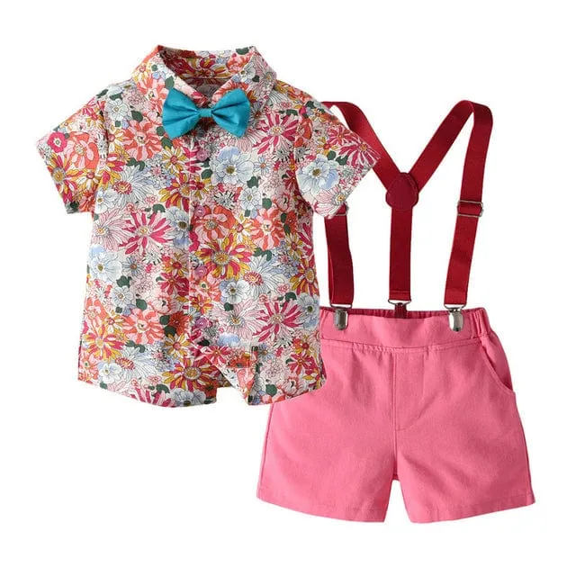 Floral Sibling Outfit For Boy and Girl
