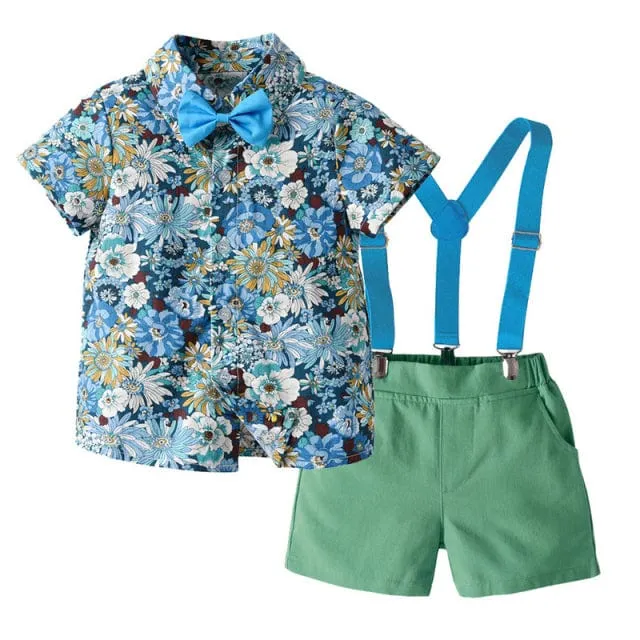 Floral Sibling Outfit For Boy and Girl