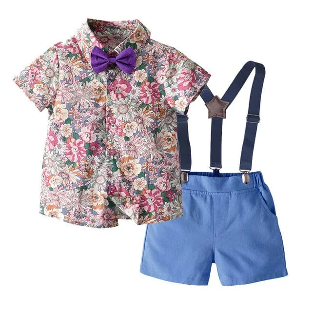 Floral Sibling Outfit For Boy and Girl