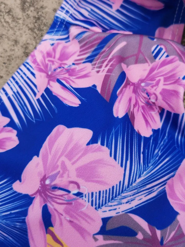 Flower Leaf Pattern Tankini Family Matching Swimwear