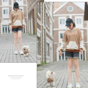 Matching Family Clothes For Pet And Owner Pocket Hoodies