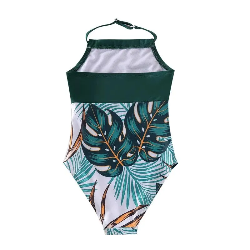 Mother-Daughter Matching Beach Swimwear