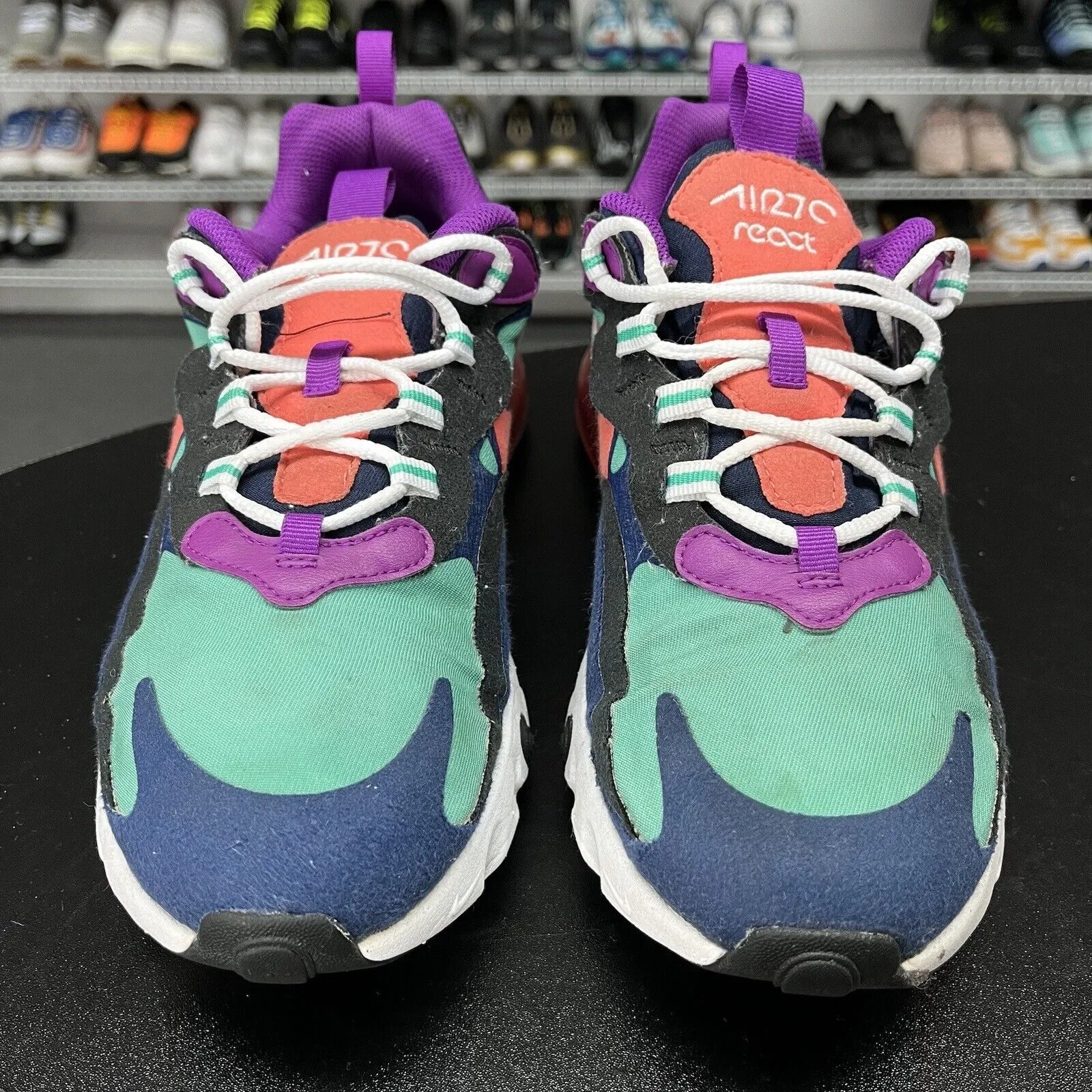 Nike Air Max 270 React Blue Void GS BQ0103-402 Size 7Y