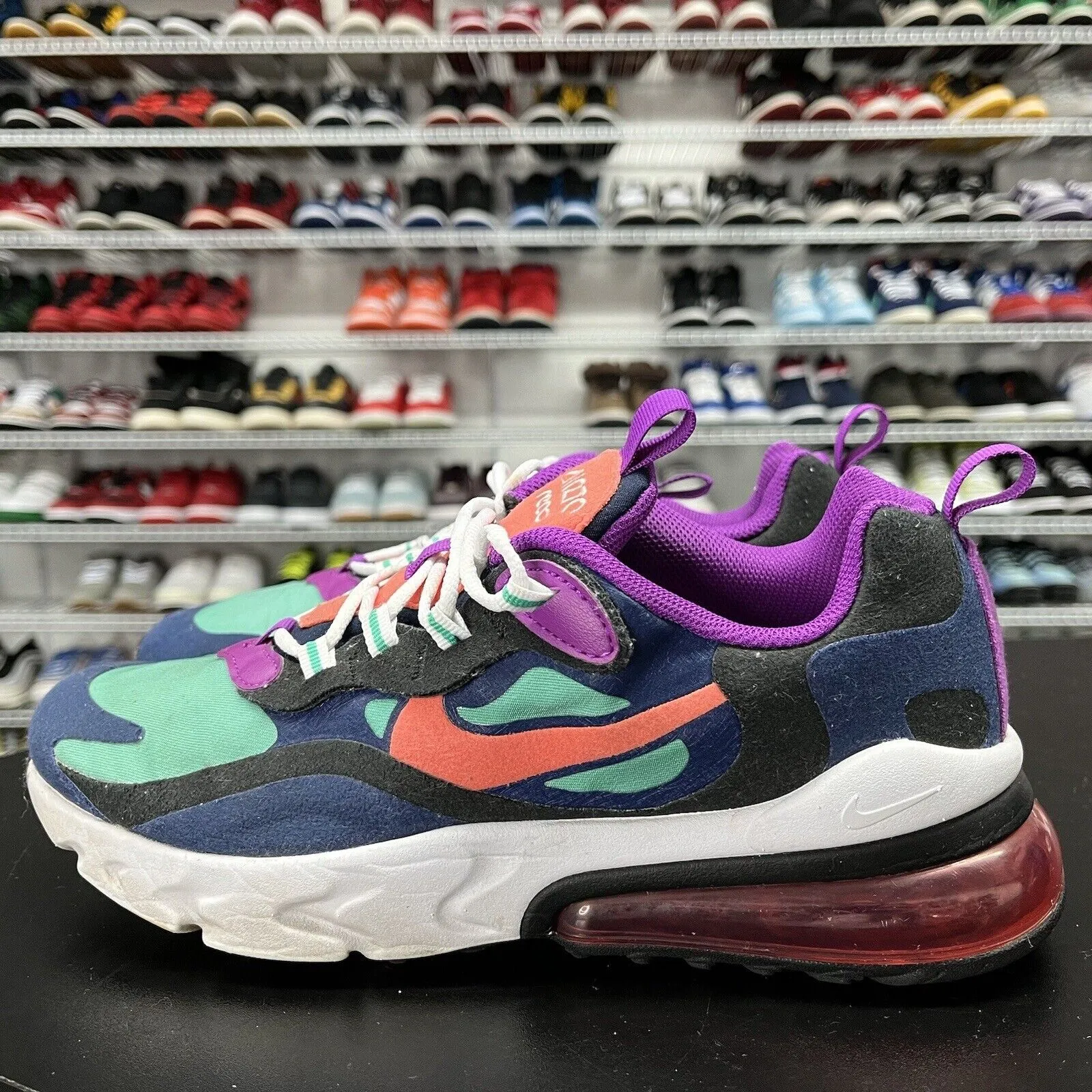 Nike Air Max 270 React Blue Void GS BQ0103-402 Size 7Y