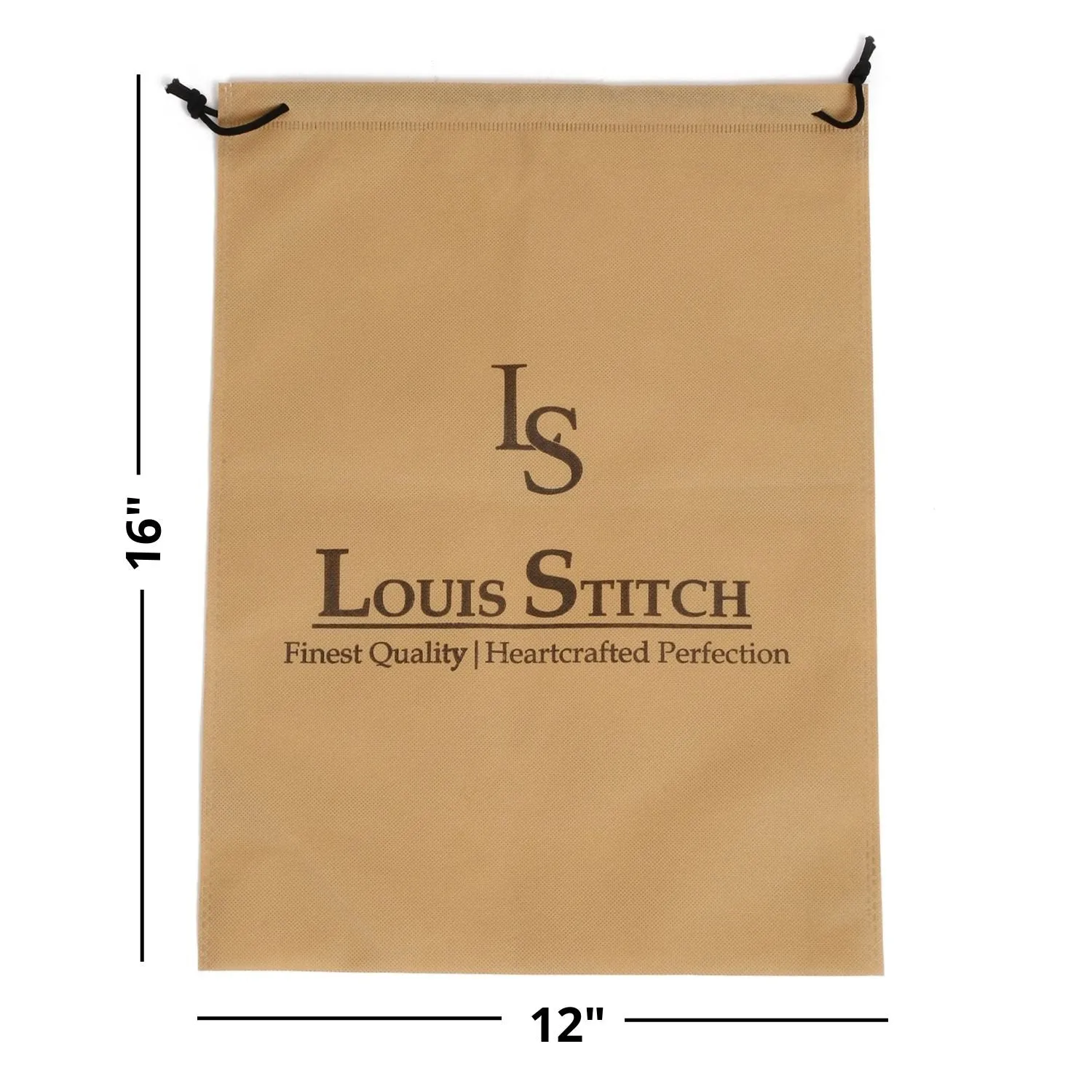 Non Woven Shoe Bag Pack Of  10 Black Plain & Beige See-Thru