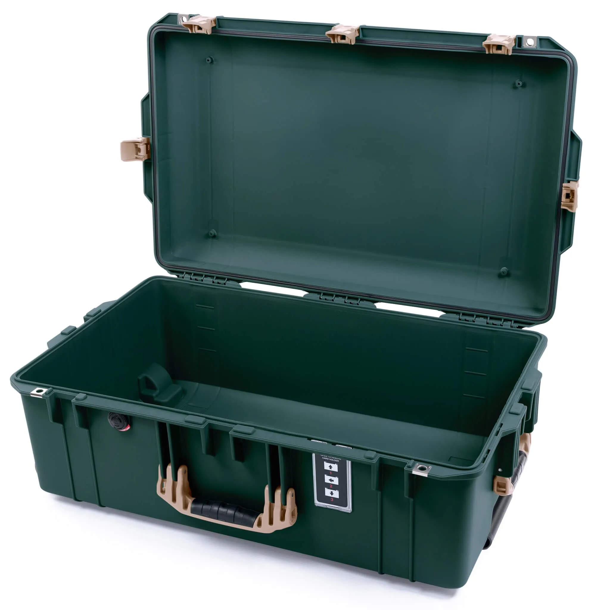 Pelican 1595 Air Case, Trekking Green with Desert Tan Handles & Latches
