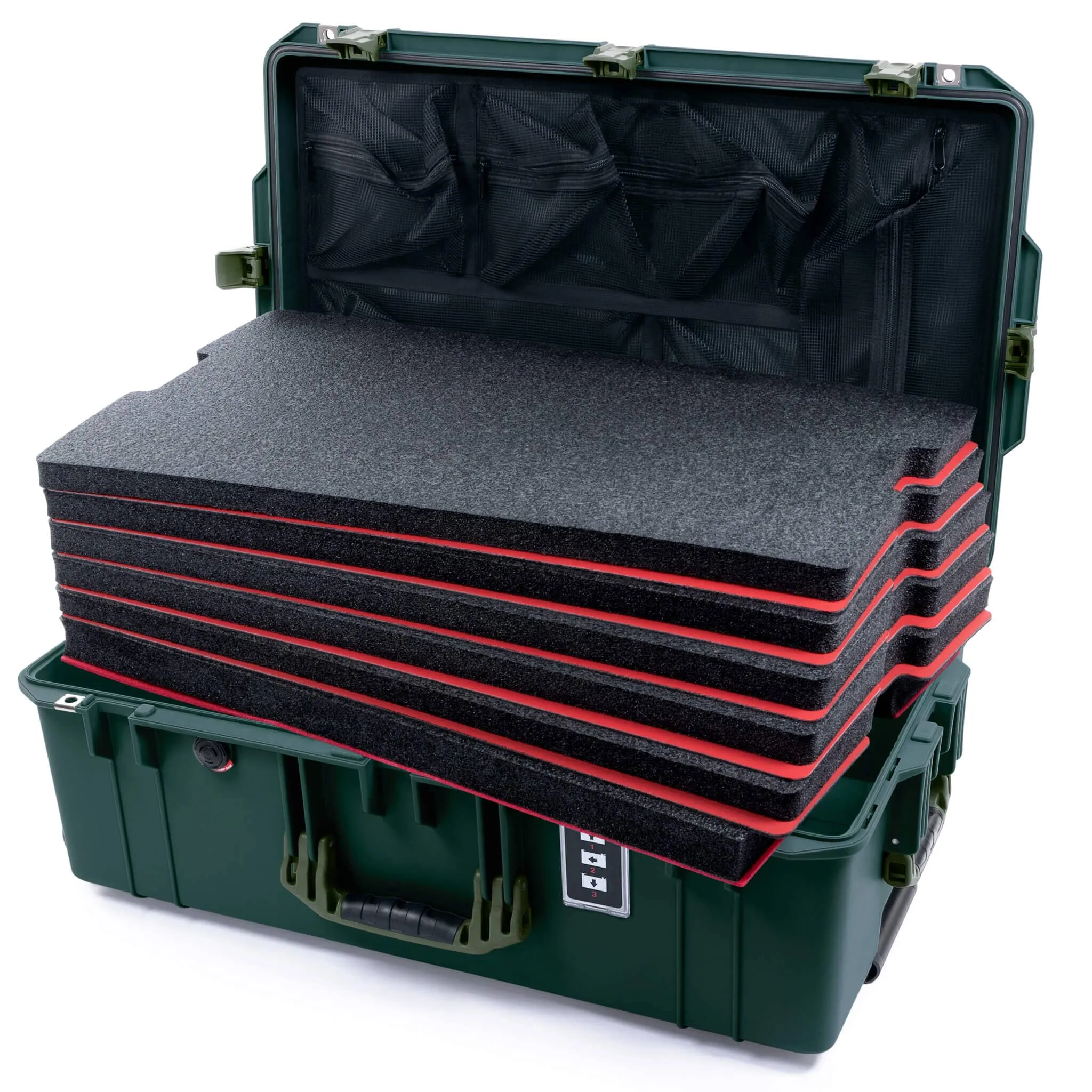Pelican 1595 Air Case, Trekking Green with OD Green Handles & Latches