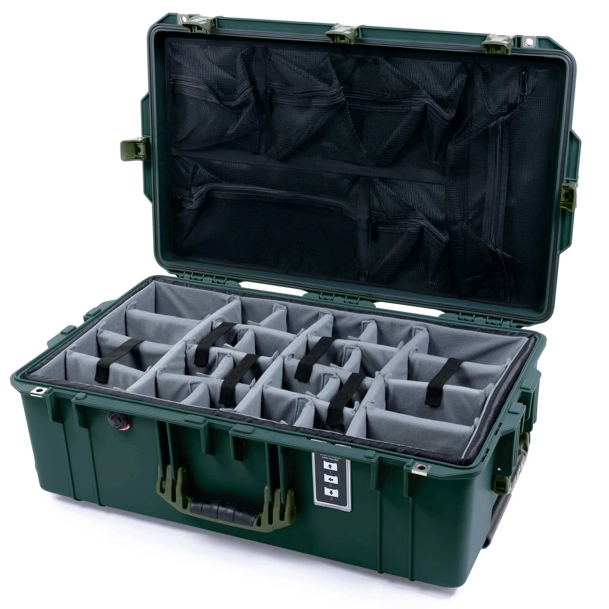 Pelican 1595 Air Case, Trekking Green with OD Green Handles & Latches