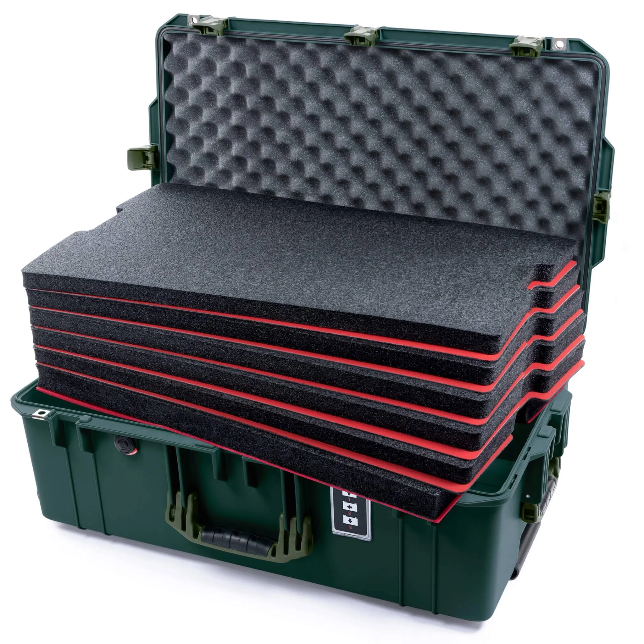 Pelican 1595 Air Case, Trekking Green with OD Green Handles & Latches