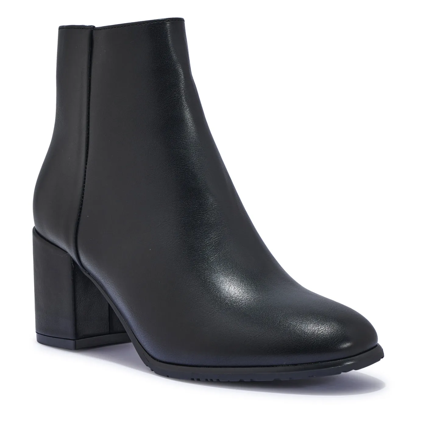 PUNCH1 BASIC BLOCK HEEL ANKLE BOOT